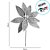 Poinsétia Decorativa - Cortiça, Juta e Branco - 50cm - 1 unidade - Cromus - Rizzo - Imagem 2