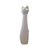 Escultura Gato de Cerâmica Cinza - 21,5x6x6cm - 1 unidade - Rizzo - Imagem 1