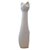 Escultura Gato de Cerâmica G Cinza - 31x7x9cm - 1 unidade - Rizzo - Imagem 1
