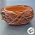 Bacia de Cerâmica com Cipo Rustico Marrom - 12x6cm - 1 unidade - Rizzo - Imagem 3