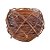 Bacia de Cerâmica com Cipo Rustico Marrom G - 22x15cm - 1 unidade - Rizzo - Imagem 1