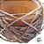 Bacia de Cerâmica com Cipo Rustico Marrom G - 22x15cm - 1 unidade - Rizzo - Imagem 2
