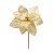 Poinsétia Decorativa - Ouro - 20cm - 1 unidade - Cromus - Rizzo - Imagem 1