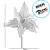 Poinsétia Decorativa - Branco - 30cm - 1 unidade - Cromus - Rizzo - Imagem 2