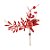 Pick Decorativo - Folhas, Maça com Glitter Vermelho - 25cm - 1 unidade - Cromus - Rizzo - Imagem 1