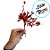 Pick Decorativo - Folhas, Maça com Glitter Vermelho - 25cm - 1 unidade - Cromus - Rizzo - Imagem 3