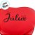 Mini Porta Joias Coração Personalizado - Nome com Borboleta - Vermelho - 1 unidade - Rizzo - Imagem 3