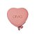 Mini Porta Joias Coração Personalizado - Nome Elegante - Rosa - 1 unidade - Rizzo - Imagem 1