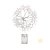 Cordão De Led Luz Amarela Com Fio Incolor - Floco De Neve 20 Leds - 3.m - 1 unidade - Rizzo - Rizzo - Imagem 1