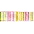 Fita Decorativa Listrada Rosa, Verde e Amarelo - 3,8cm x 9,14m - 1 unidade - Cromus - Rizzo - Imagem 1