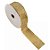 Fita Decorativa Aramada Dourada - 6,3cm x 91,4m - 1 unidade - Cromus - Rizzo - Imagem 1