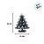 Enfeite de Madeira Arvore de Natal Vermelha - 23cm - 1 unidade - Rizzo - Imagem 2