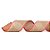 Fita Decorativa Aramada - Bege Escuro com Bordas Xadrez - 6,3cm x 9,14m - 1 unidade - Cromus - Rizzo - Imagem 1