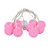 Luminária Cordão de Luz Led Bolinhas - 10 Leds - 6cmx2m - Rosa - 1 unidade - Rizzo - Imagem 1