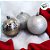 Bola de Natal - Prata - 8cm - 6 unidades - Cromus - Rizzo - Imagem 3