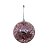 Bola de Natal - Paetê Rose - 8 cm - 6 unidades - Cromus - Rizzo - Imagem 1