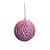 Bola de Natal - Paetê Rosa - 8cm - 6 unidades - Rizzo - Imagem 1