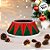 Saia Para Árvore De Natal - Com Veludo -  Vermelho e Verde - 68cm - 1 unidade - Cromus - Rizzo - Imagem 3