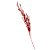 Galho Decorativo com Glitter - Vermelho - 86cm  - 1 unidade - Rizzo - Imagem 1