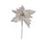 Poinsetia Decorativa De Natal - Branco - 28cm - 1 unidade - Rizzo - Imagem 1