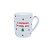 Caneca de Cerâmica Noel - Branco/Verde/Vermelho - 440ml - 1 unidade - Cromus - Rizzo - Imagem 1