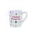 Caneca de Cerâmica Noel - Branco/Verde/Vermelho - 440ml - 1 unidade - Cromus - Rizzo - Imagem 1