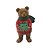 Enfeite De Natal Em Resina - Urso Com Presente Verde - 15 cm - 1 unidade - Cromus - Rizzo - Imagem 1