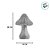 Enfeite Em Resina - Cogumelo Bege - 20cm - 1 unidade - Cromus - Rizzo - Imagem 2
