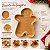 Bandeja Decorativa - Biscoito Gingerbread - Ocre - 20x15cm - 1 unidade - Só Boleiras - Rizzo - Imagem 2