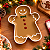Bandeja Decorativa - Biscoito Gingerbread - Colorida - 20x15cm - 1 unidade - Só Boleiras - Rizzo - Imagem 1