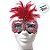 Máscara De Carnaval Com Plumas e Glitter - Vermelho - 1 unidade - Cromus - Rizzo - Imagem 2