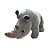 Rinoceronte De Pelúcia Realista - 32x18cm - 1 unidade - Rizzo - Rizzo - Imagem 1
