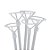 Suporte Para Balões 50cm -  Cristal - 5 unidades - Bonus Inflatores - Rizzo - Imagem 1