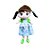 Boneca De Pelúcia Com Vestido Xadrez - Verde - 37cm - 1 unidade - Rizzo - Imagem 1