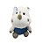 Rinoceronte De Pelúcia Branco e Azul - 19cm - 1 unidade - Rizzo - Imagem 1