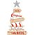 Placa Decorativa ''Feliz Natal'' - 22,4x37,7cm - Ref. DHN-063 - 1 unidade - Litoarte - Rizzo - Imagem 1