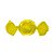 Papel Trufa 14,5x15,5cm - Amarelo - 100 unidades - Cromus - Rizzo Embalagens - Imagem 1