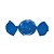 Papel Trufa 14,5x15,5cm - Azul - 100 unidades - Cromus - Rizzo Embalagens - Imagem 1