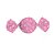 Papel Trufa 14,5x15,5cm - Renda Pink - 100 unidades - Cromus - Rizzo Embalagens - Imagem 1