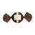 Papel Trufa 14,5x15,5cm - Petit Poa Marrom Ouro - 100 unidades - Cromus - Rizzo Embalagens - Imagem 1