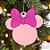 Enfeite Para Pendurar De Natal - Pingente Minnie Com Laço - 12cm - Disney Original - 1 unidade - Cromus - Rizzo - Imagem 1