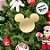 Enfeite Para Pendurar De Natal - Pingente Mickey Ouro - 15cm - Disney Original - 1 unidade - Cromus - Rizzo - Imagem 2