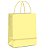 Sacola de Papel M 26x19,5x9,5cm - Amarelo Bebê - 10 unidades - Cromus - Rizzo Embalagens - Imagem 1