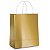 Sacola de Papel G 32x26,5x13cm - Ouro Metalizado - Fundo Largo - 10 unidades - Cromus - Rizzo - Imagem 1
