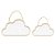 Conjunto Nuvens De Madeira Branco - Cromus - Rizzo Festas - Imagem 1