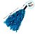 Pompom Metalizado Mamãe Sacode de Carnaval - Azul Turquesa  - 1 unidade - Rizzo - Imagem 2