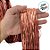 Chicote Metalizado Franja Carnaval 80cm - Rose Gold - 1 unidade - Rizzo - Imagem 2