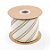 Fita Decorativa Aramada - Listras Marfim e Ouro com Glitter - 6,3x914cm - 1 unidade - Cromus - Rizzo - Imagem 2