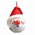 Bola de Natal com led - Papai Noel - 8cm - 1 unidade - Cromus - Rizzo - Imagem 1