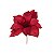 Poinsétia Decorativa - Vermelho Com Glitter - 27cm - 1 unidade - Cromus - Rizzo - Imagem 1